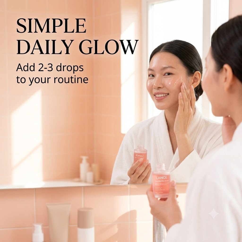 Niacinamide Brightening Face Serum Korean Skincare for Dull Skin & Dark Spots