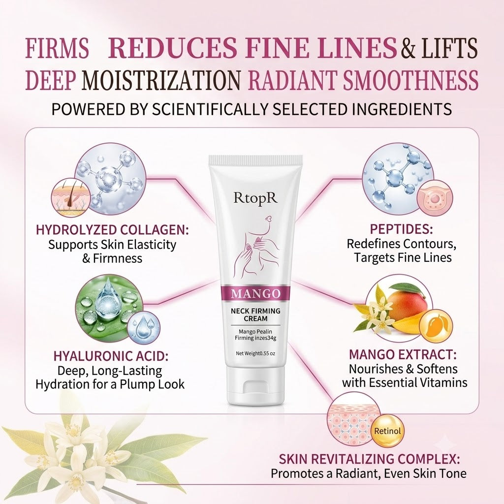 Neck Firming Cream for Fine Lines & Smooth Skin