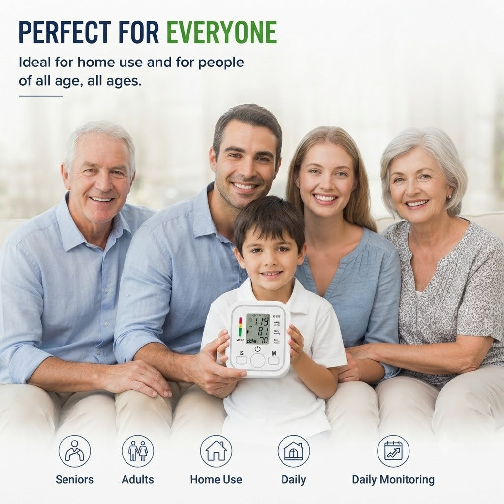 Smart Digital Blood Pressure Monitor Home BP Machine