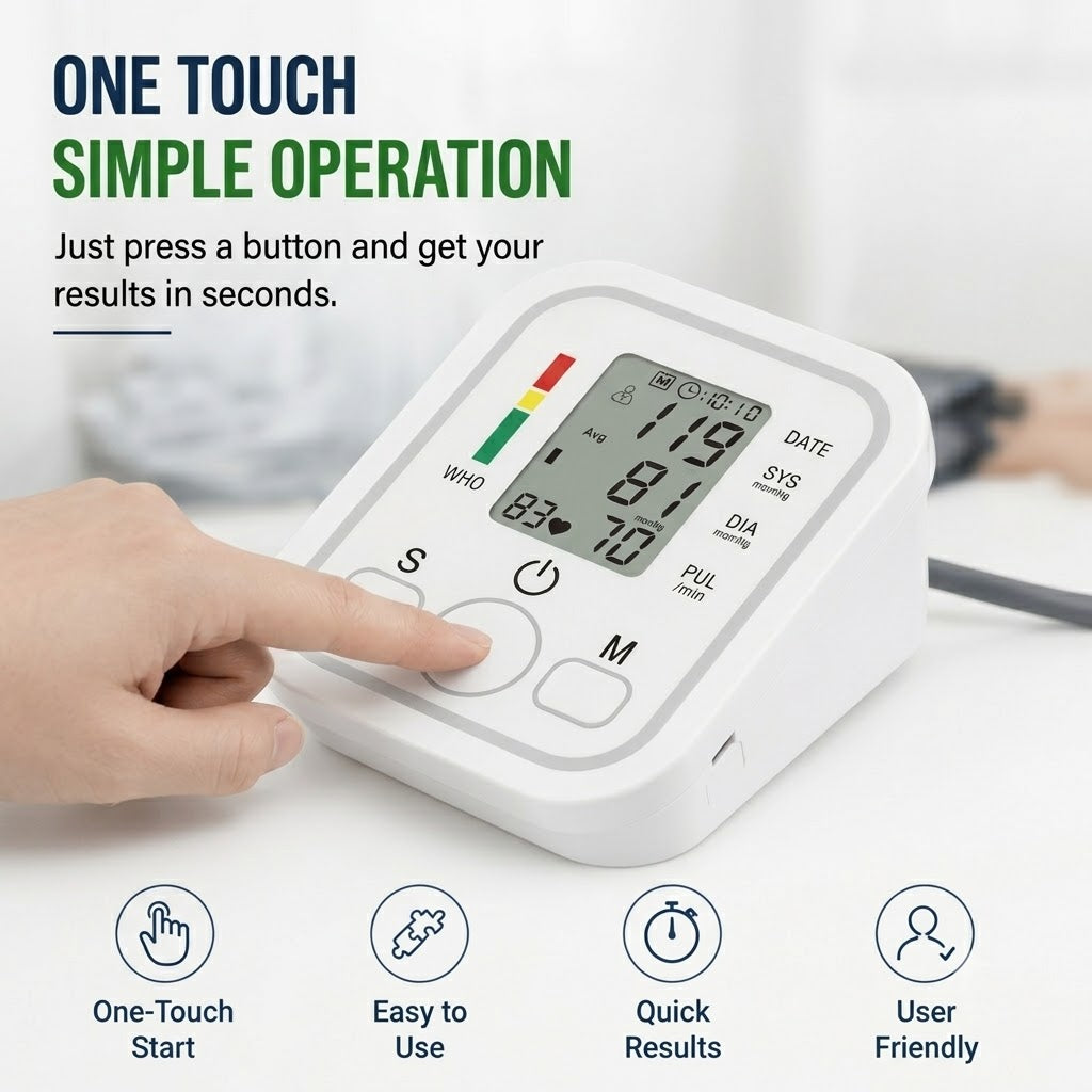 Smart Digital Blood Pressure Monitor Home BP Machine