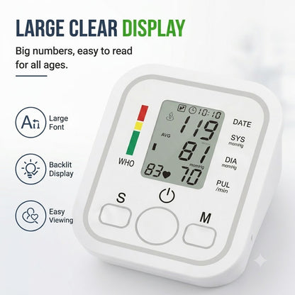 Smart Digital Blood Pressure Monitor Home BP Machine