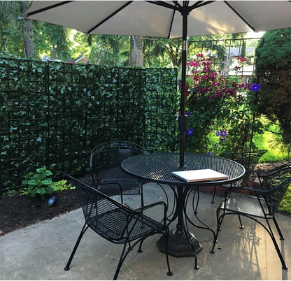 Artificial Greenery Fence Decorative Faux Plant for Balcony, Terrace & Yard