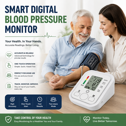 Smart Digital Blood Pressure Monitor Home BP Machine