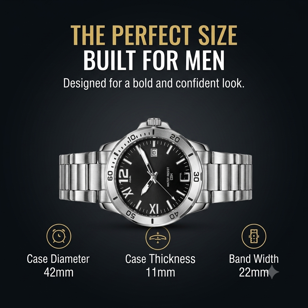 NIBOSI 2589 Men's Quartz Watch – Luxury Business Chronograph with Luminous Display & Calendar
