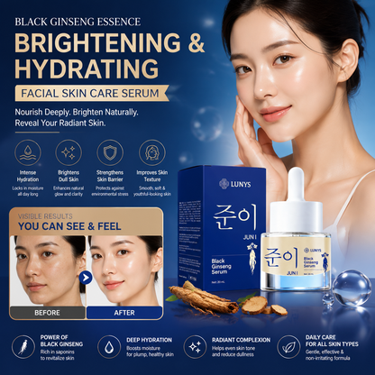 Black Ginseng Essence Brightening & Hydrating Facial Skin Care Serum